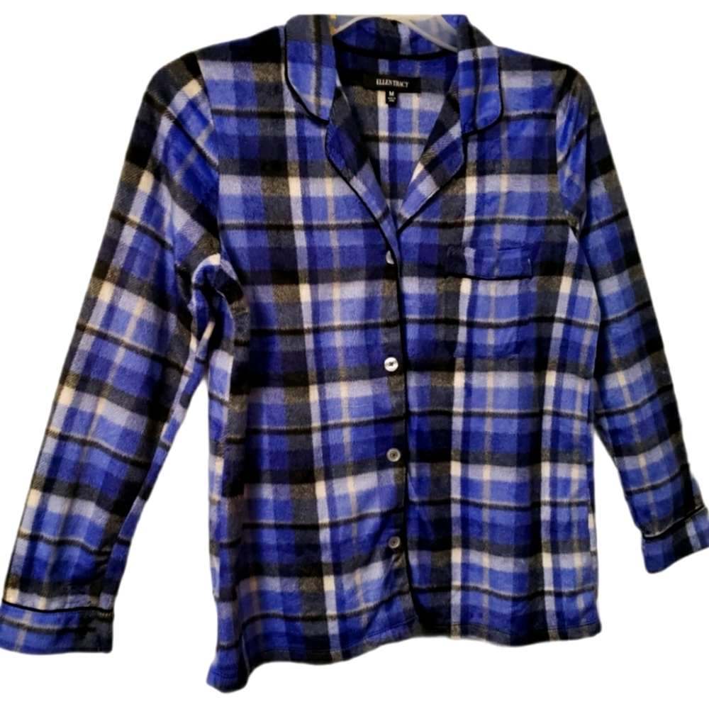 2 piece Ellen Tracy Plaid flannel pajama